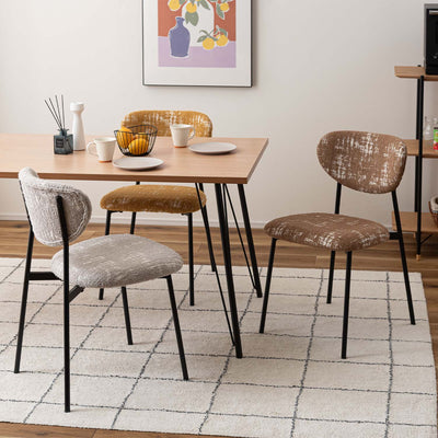 ダイニングチェア アームレスチェア ブークレ ファブリック / PC-267