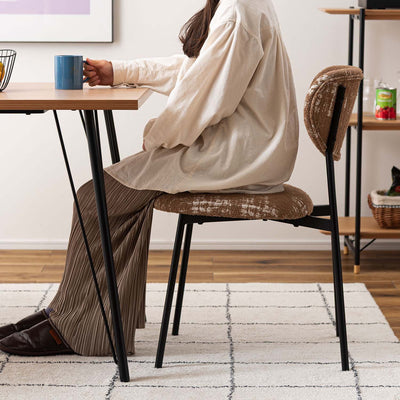 ダイニングチェア アームレスチェア ブークレ ファブリック / PC-267