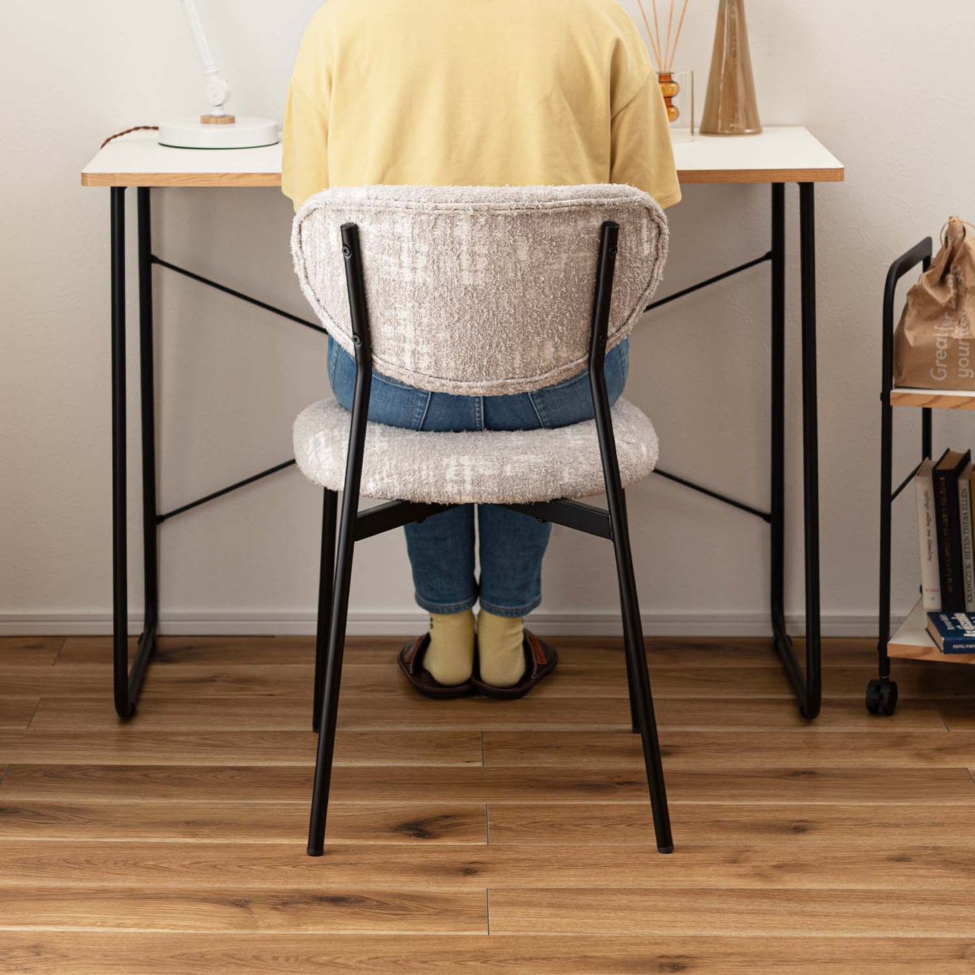 ダイニングチェア アームレスチェア ブークレ ファブリック / PC-267