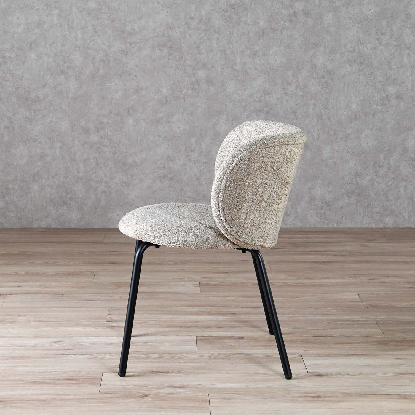 ダイニングチェア ラウンドチェア ブークレ ファブリック / PC-268