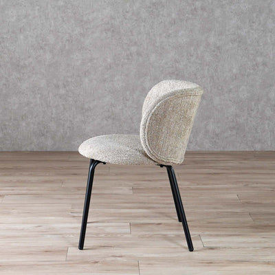 ダイニングチェア ラウンドチェア ブークレ ファブリック / PC-268