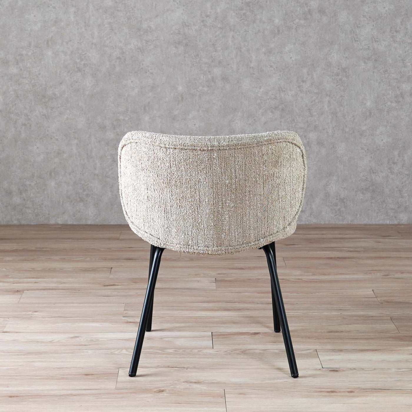 ダイニングチェア ラウンドチェア ブークレ ファブリック / PC-268