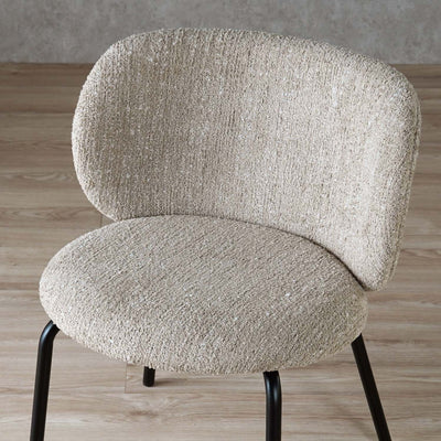 ダイニングチェア ラウンドチェア ブークレ ファブリック / PC-268