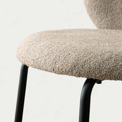 ダイニングチェア ラウンドチェア ブークレ ファブリック / PC-268