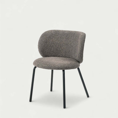 ダイニングチェア ラウンドチェア ブークレ ファブリック / PC-268