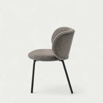 ダイニングチェア ラウンドチェア ブークレ ファブリック / PC-268