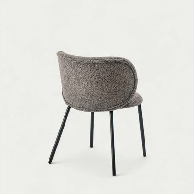 ダイニングチェア ラウンドチェア ブークレ ファブリック / PC-268