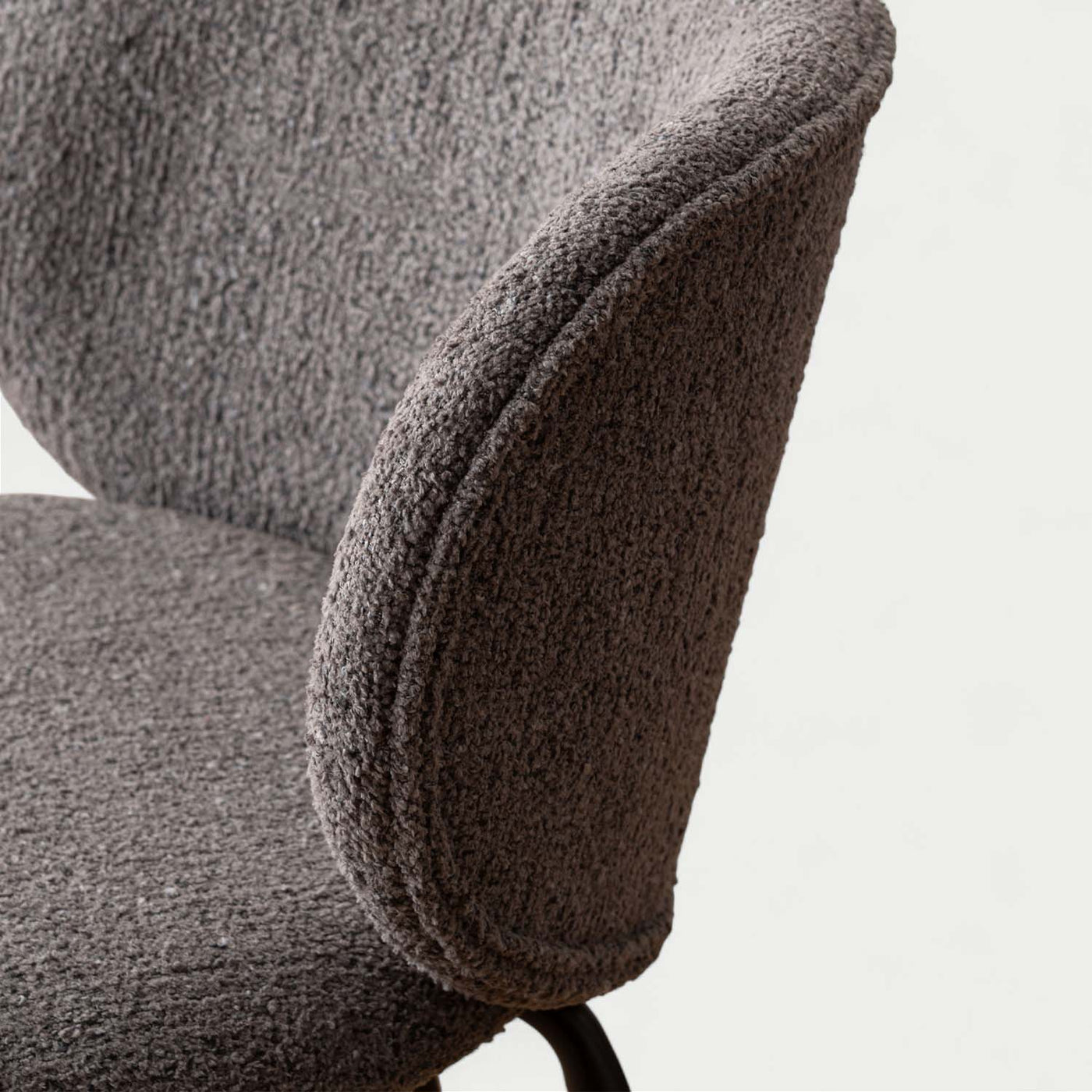 ダイニングチェア ラウンドチェア ブークレ ファブリック / PC-268