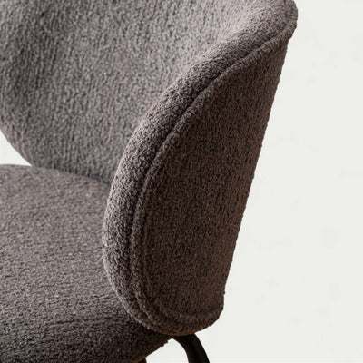 ダイニングチェア ラウンドチェア ブークレ ファブリック / PC-268