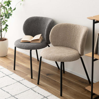 ダイニングチェア ラウンドチェア ブークレ ファブリック / PC-268