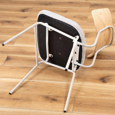 ダイニングチェア スチールチェア ファブリック / PC-620