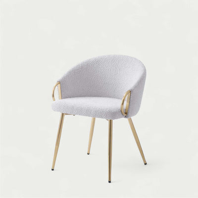 ダイニングチェア ラウンドチェア ブークレ ファブリック / PC-624