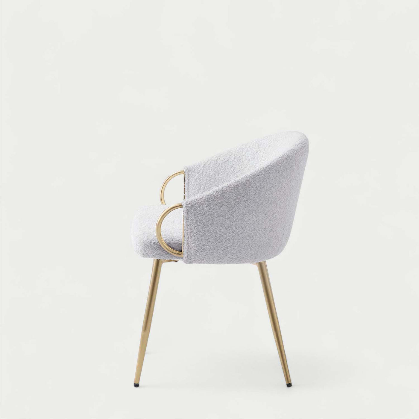 ダイニングチェア ラウンドチェア ブークレ ファブリック / PC-624