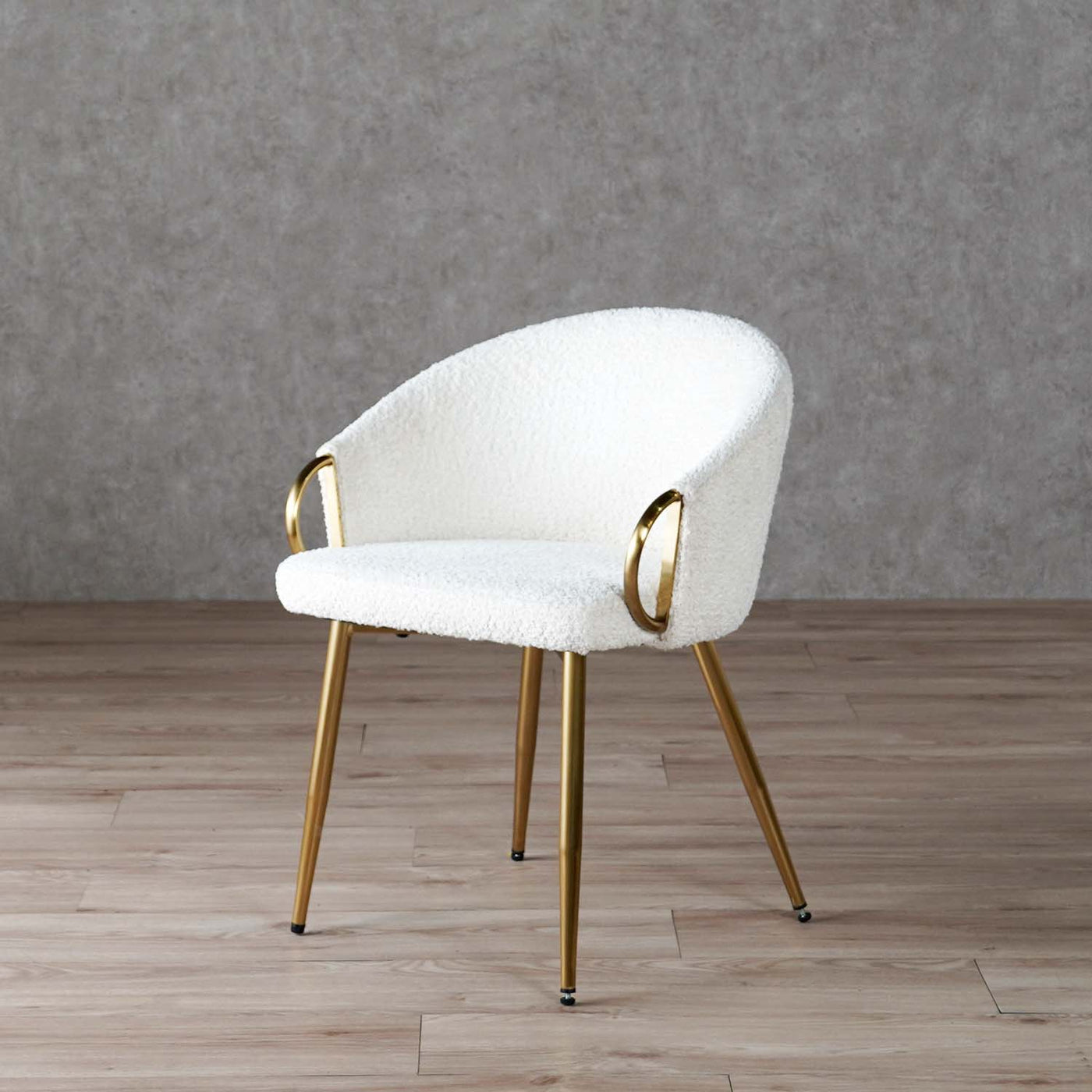 ダイニングチェア ラウンドチェア ブークレ ファブリック / PC-624