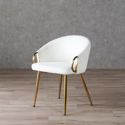 ダイニングチェア ラウンドチェア ブークレ ファブリック / PC-624