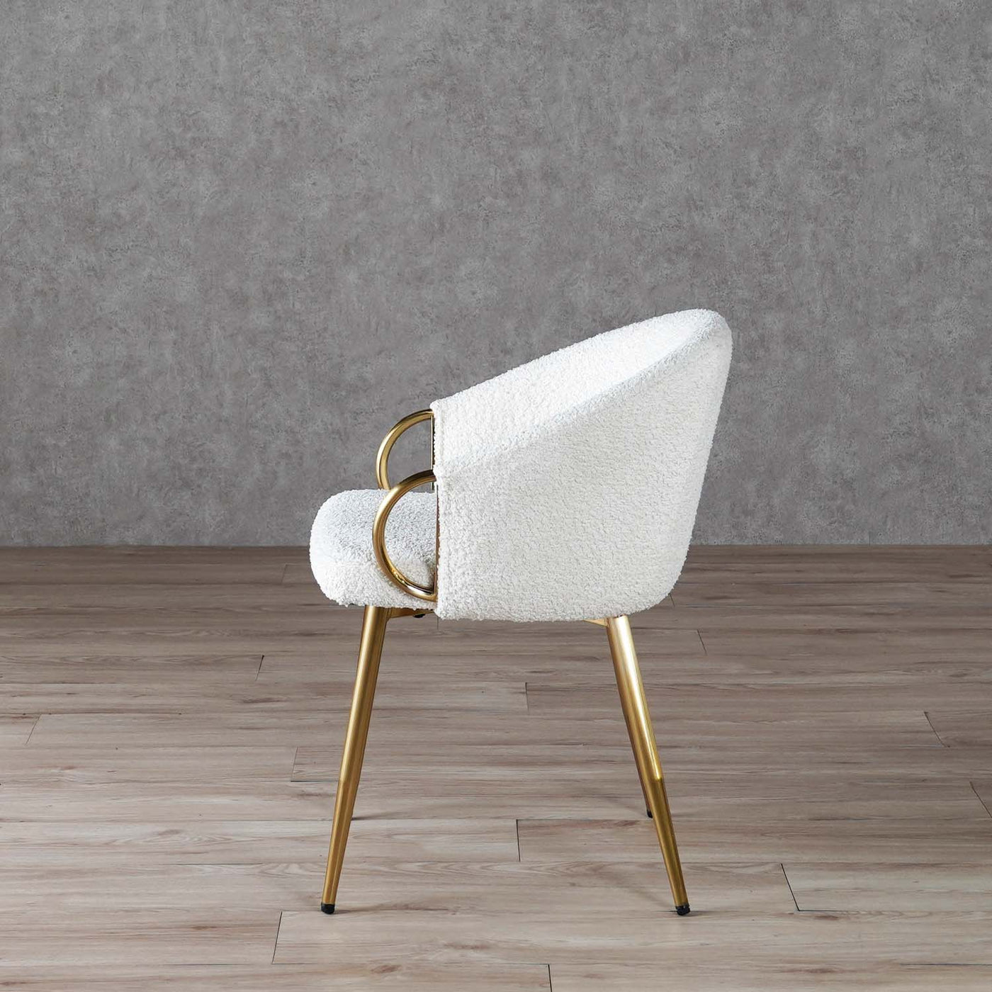 ダイニングチェア ラウンドチェア ブークレ ファブリック / PC-624