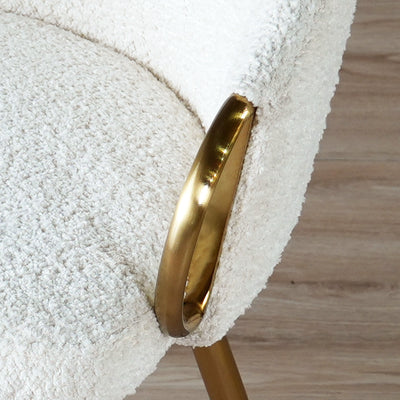 ダイニングチェア ラウンドチェア ブークレ ファブリック / PC-624