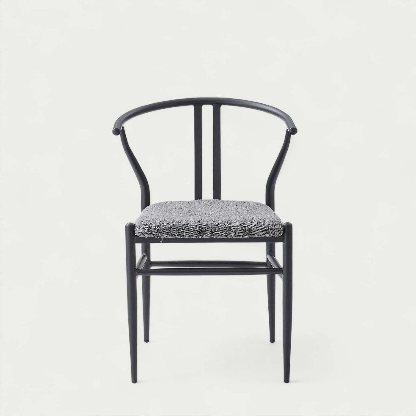 ダイニングチェア アームチェア ブークレ座面 スチールフレーム / PC-821