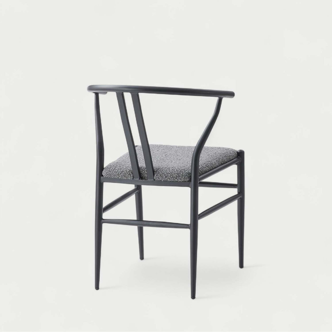 ダイニングチェア アームチェア ブークレ座面 スチールフレーム / PC-821