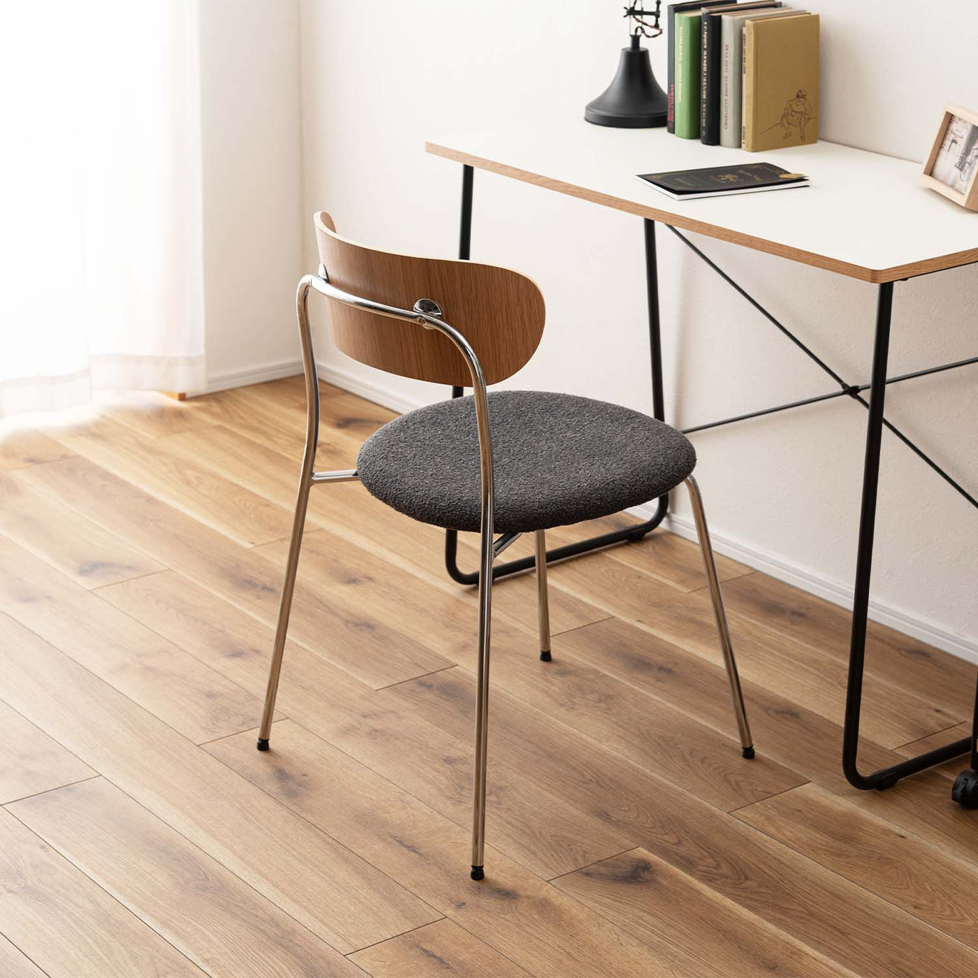 ダイニングチェア スチールチェア ファブリック / PC-845