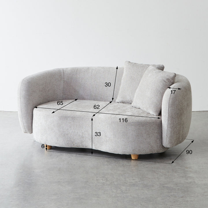 K1　展示品　美品　アメリカ製　ファブリック　ラウンドソファ K1 展示品 美品 アメリカ製 ファブリック ラウンドソファ | ヤマダ