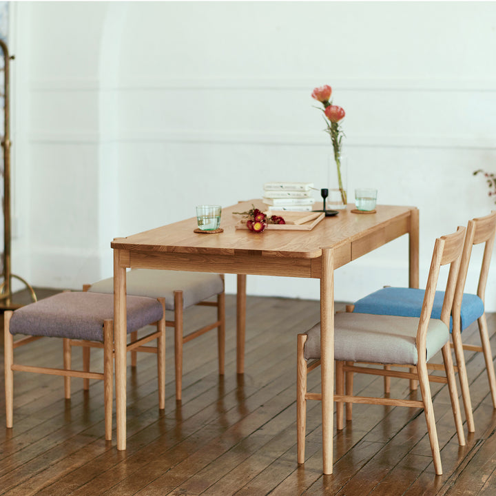 タイムセール❤️リーフテーブル 引き出し収納付 ダイニングテーブル 幅160cm / SVE-DT006L – Cofel