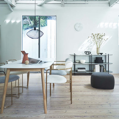 ホワイト天板 ダイニングテーブル 幅150cm / TAP-320WH