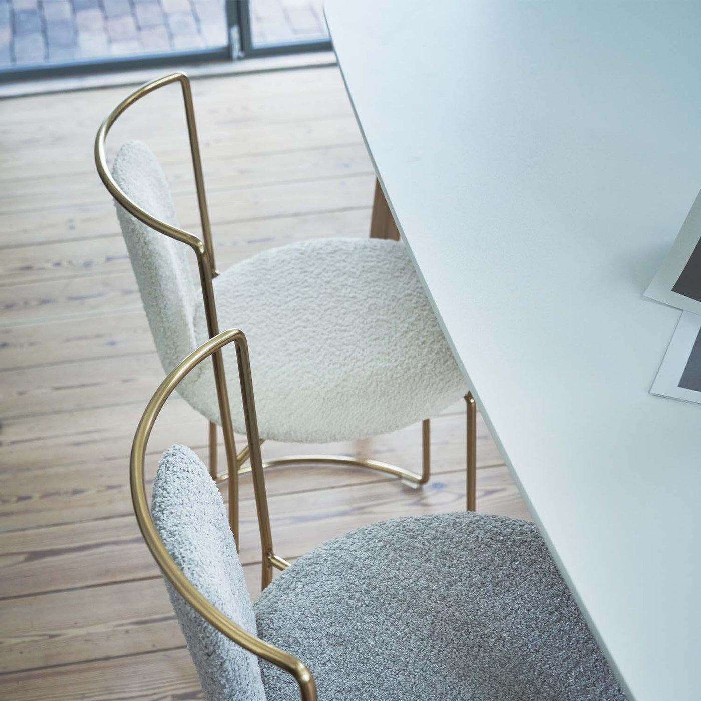 ホワイト天板 ダイニングテーブル 幅150cm / TAP-320WH