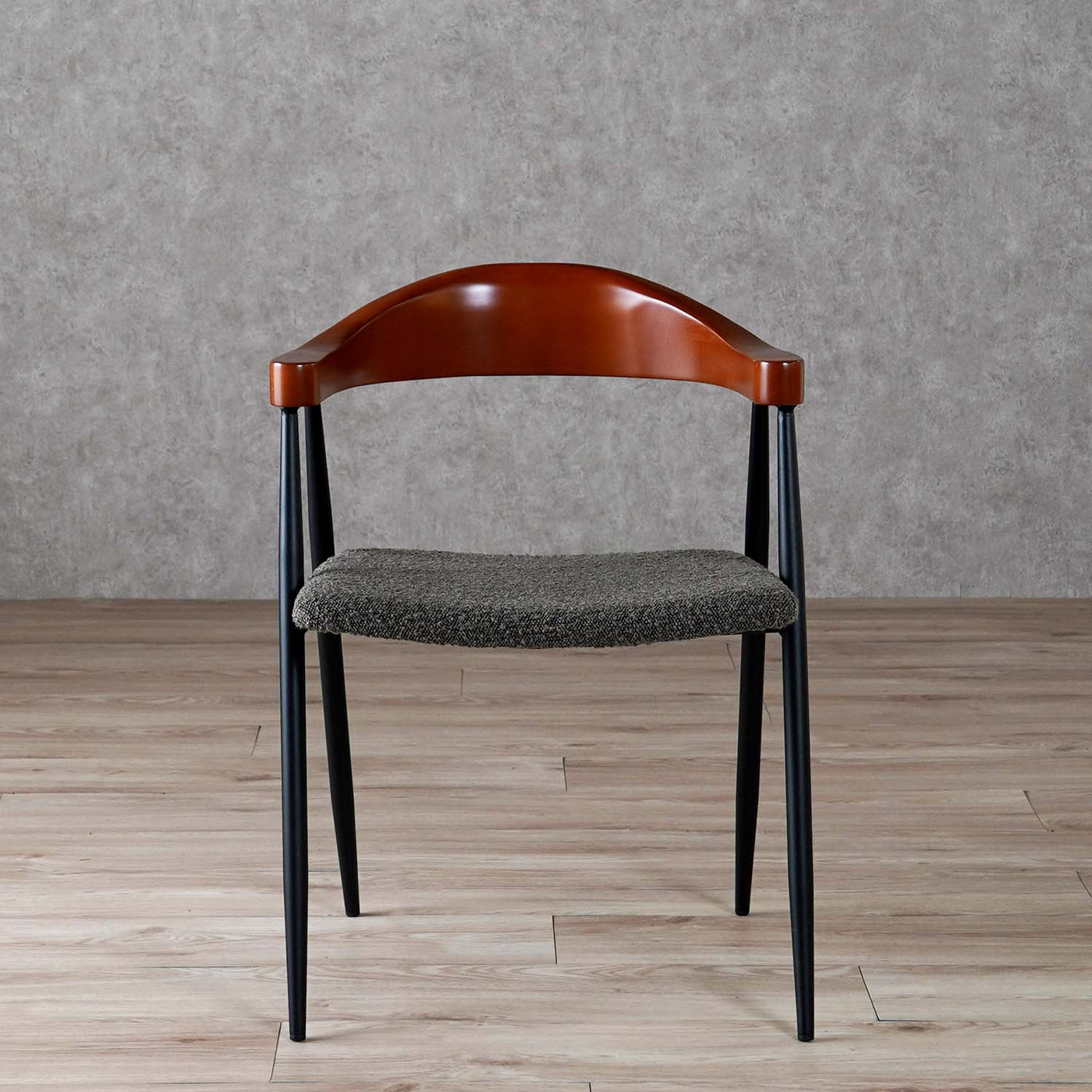 ダイニングチェア アームチェア ブークレ ファブリック / TEC-83