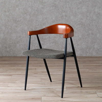 ダイニングチェア アームチェア ブークレ ファブリック / TEC-83