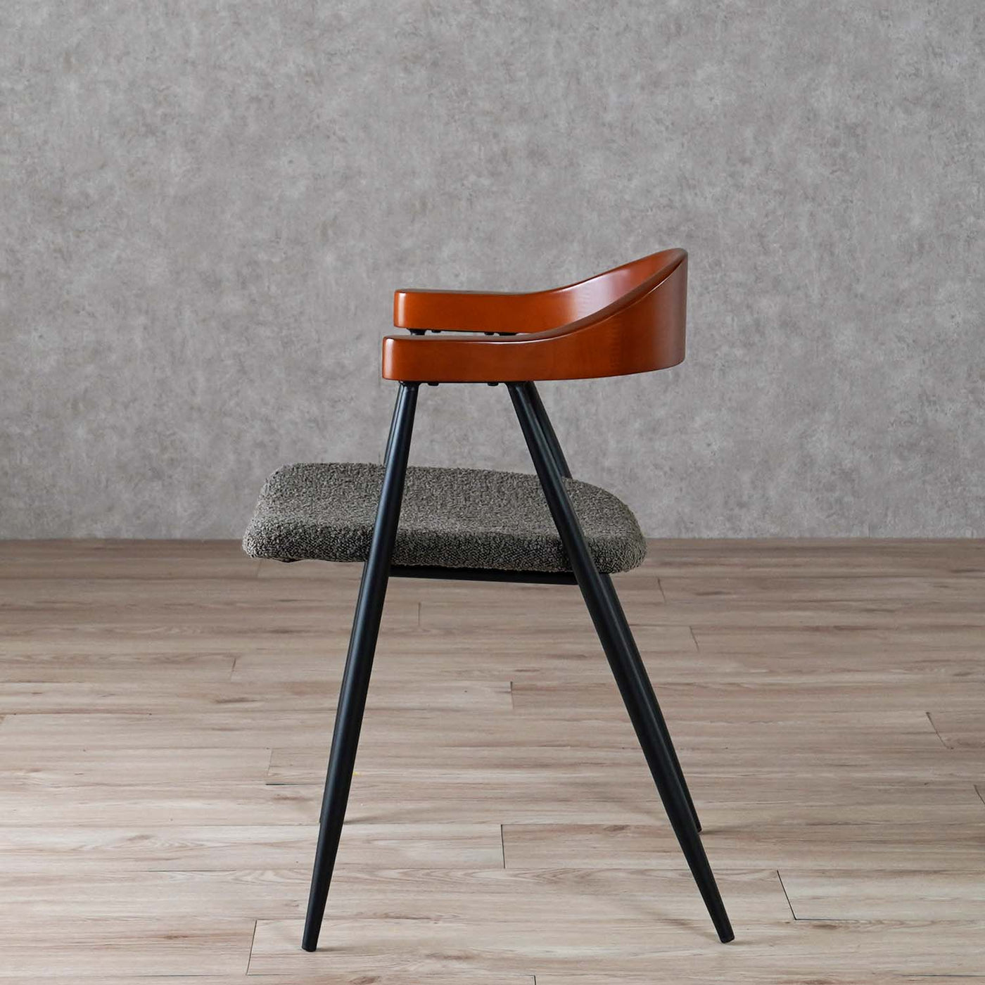 ダイニングチェア アームチェア ブークレ ファブリック / TEC-83