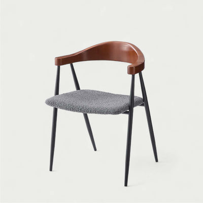 ダイニングチェア アームチェア ブークレ ファブリック / TEC-83