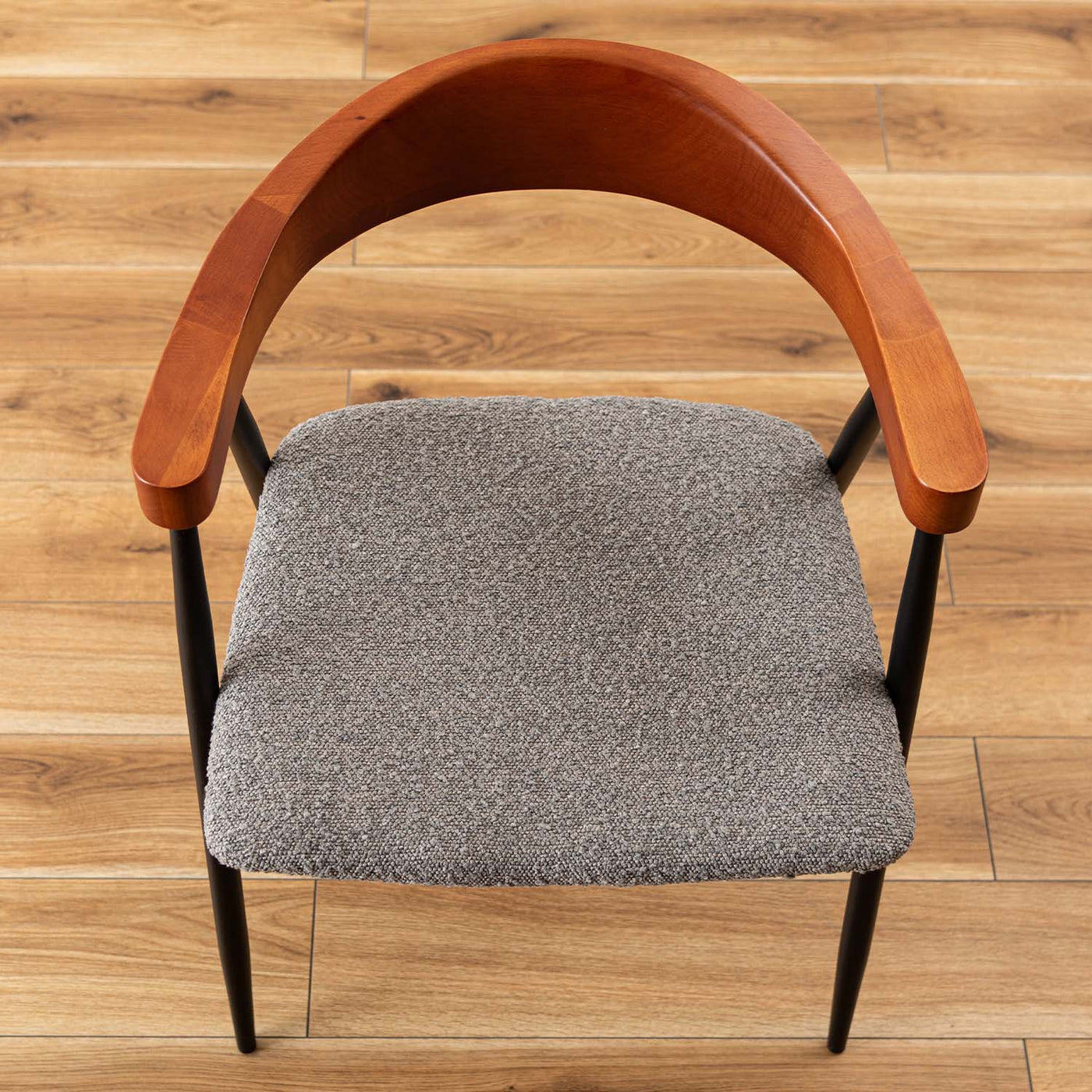 ダイニングチェア アームチェア ブークレ ファブリック / TEC-83