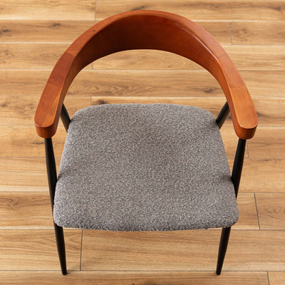 ダイニングチェア アームチェア ブークレ ファブリック / TEC-83