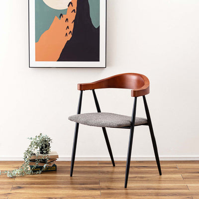 ダイニングチェア アームチェア ブークレ ファブリック / TEC-83