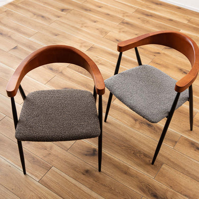 ダイニングチェア アームチェア ブークレ ファブリック / TEC-83