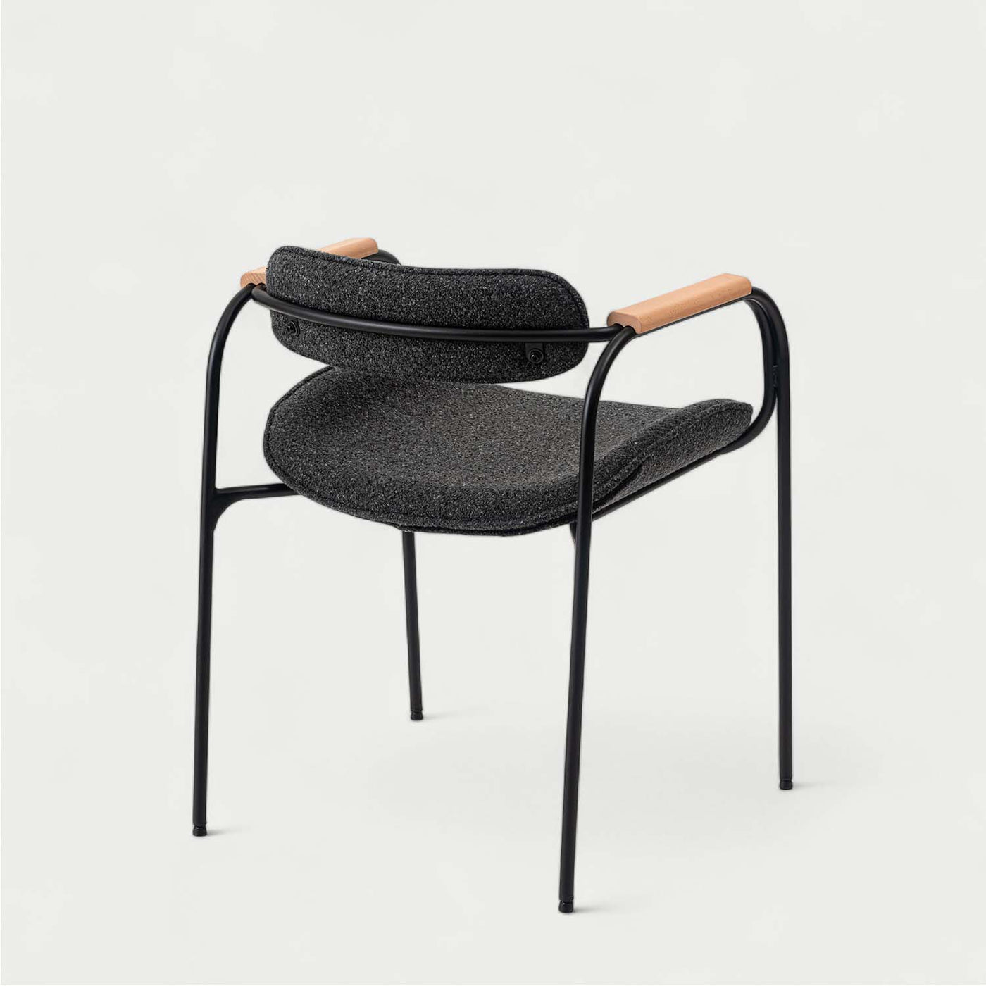 ダイニングチェア スチールチェア アームチェア ファブリック / TEC-86