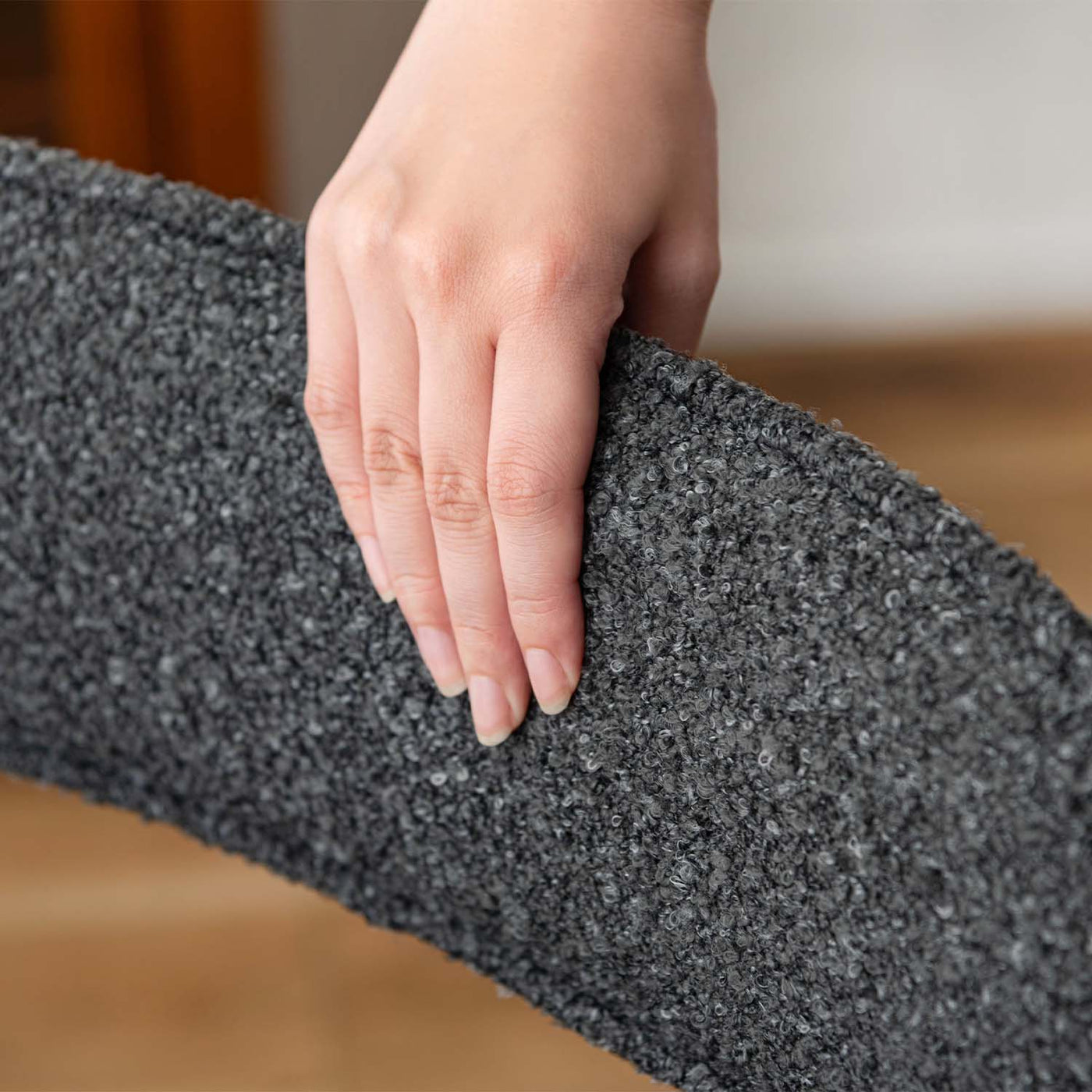 ダイニングチェア スチールチェア アームチェア ファブリック / TEC-86