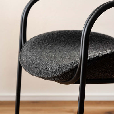 ダイニングチェア スチールチェア アームチェア ファブリック / TEC-86