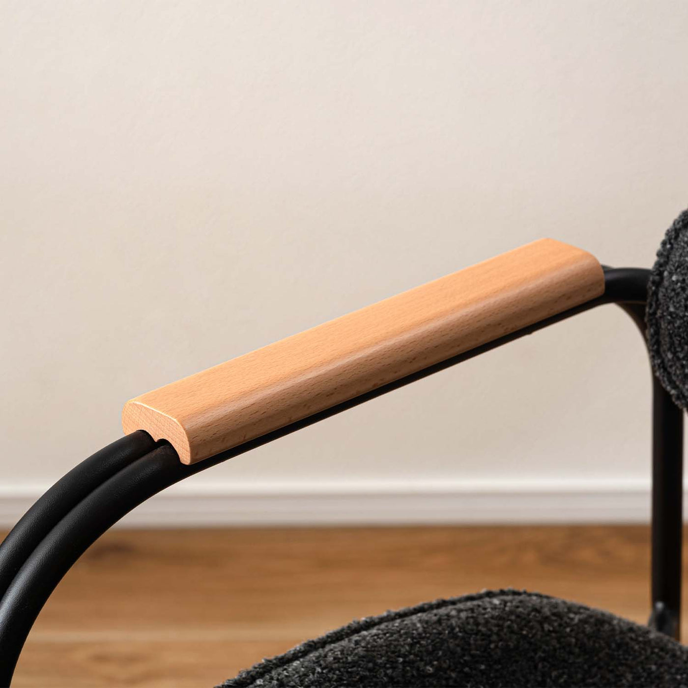 ダイニングチェア スチールチェア アームチェア ファブリック / TEC-86