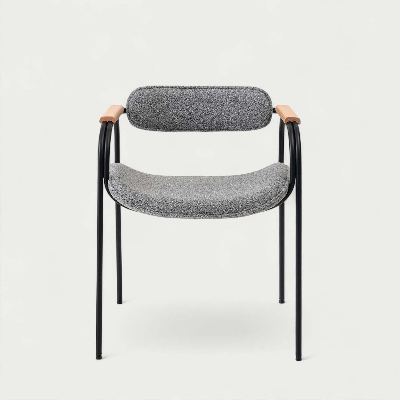 ダイニングチェア スチールチェア アームチェア ファブリック / TEC-86