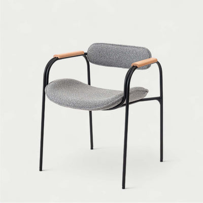 ダイニングチェア スチールチェア アームチェア ファブリック / TEC-86