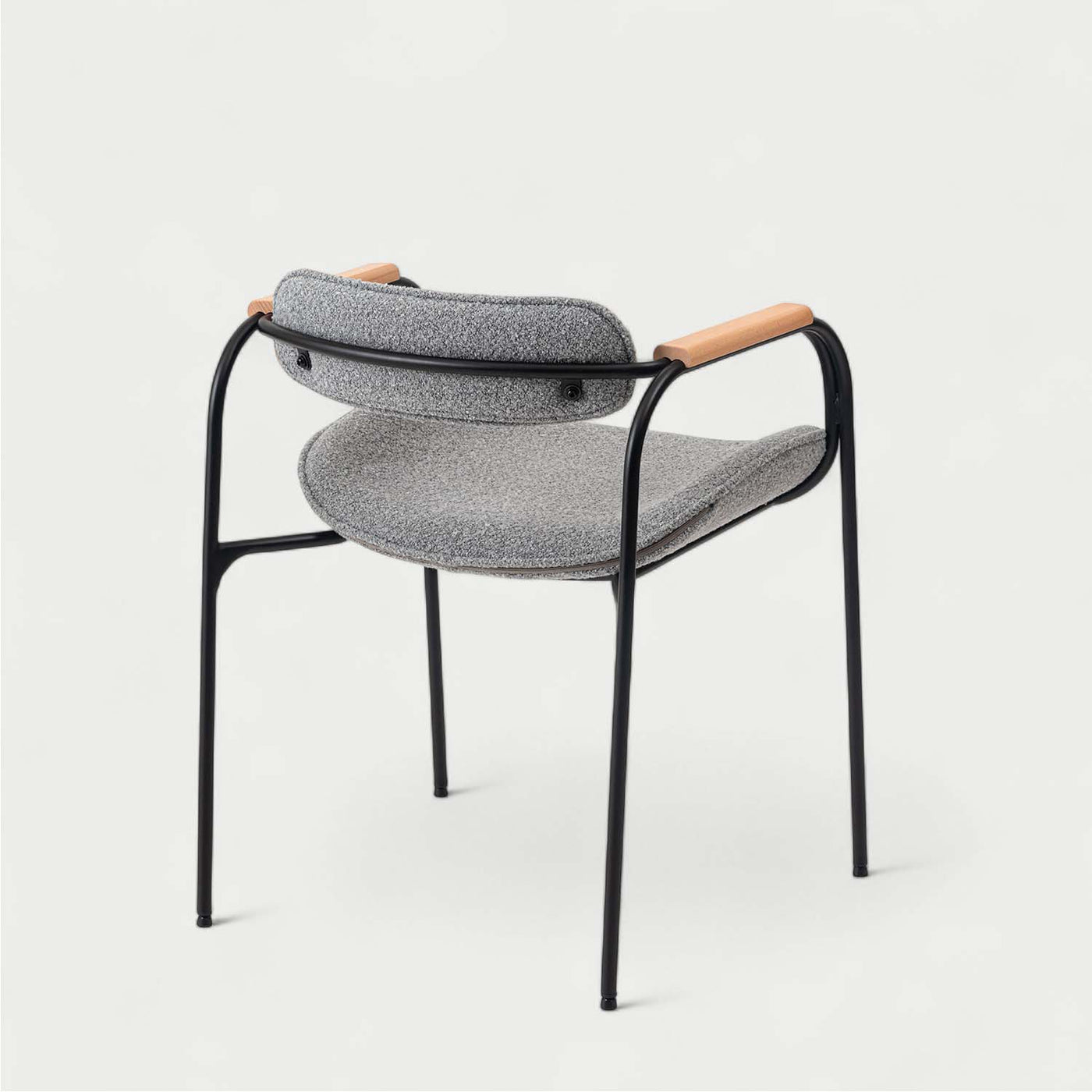 ダイニングチェア スチールチェア アームチェア ファブリック / TEC-86