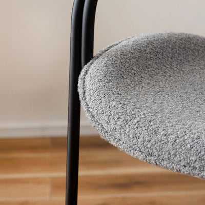 ダイニングチェア スチールチェア アームチェア ファブリック / TEC-86