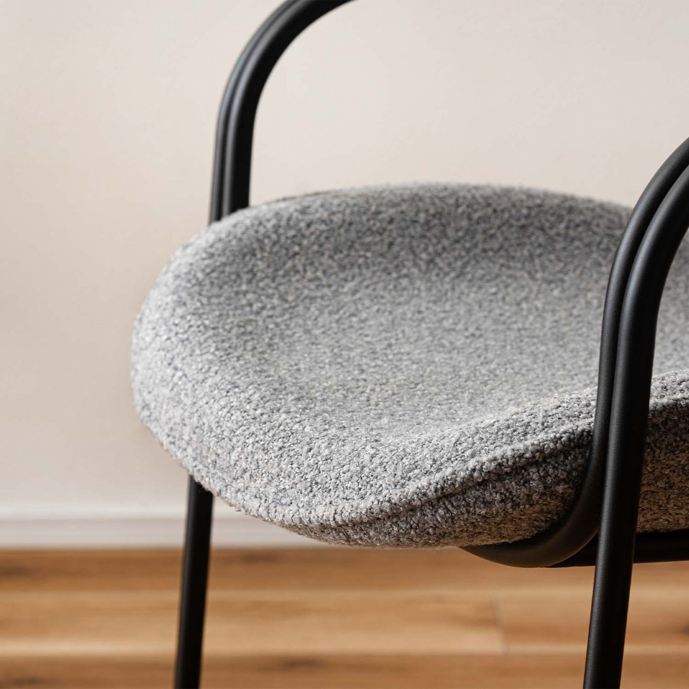 ダイニングチェア スチールチェア アームチェア ファブリック / TEC-86