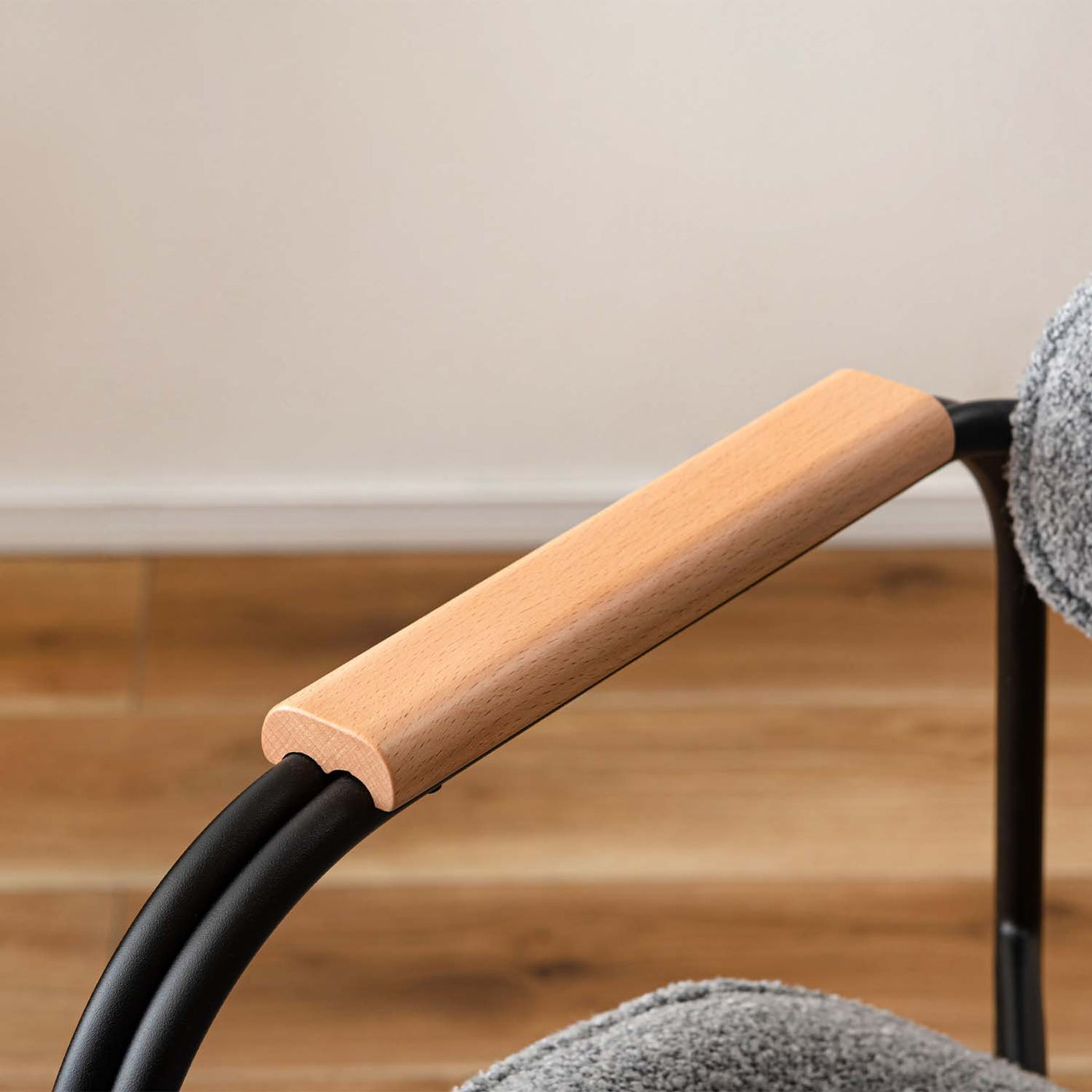 ダイニングチェア スチールチェア アームチェア ファブリック / TEC-86