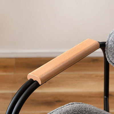 ダイニングチェア スチールチェア アームチェア ファブリック / TEC-86