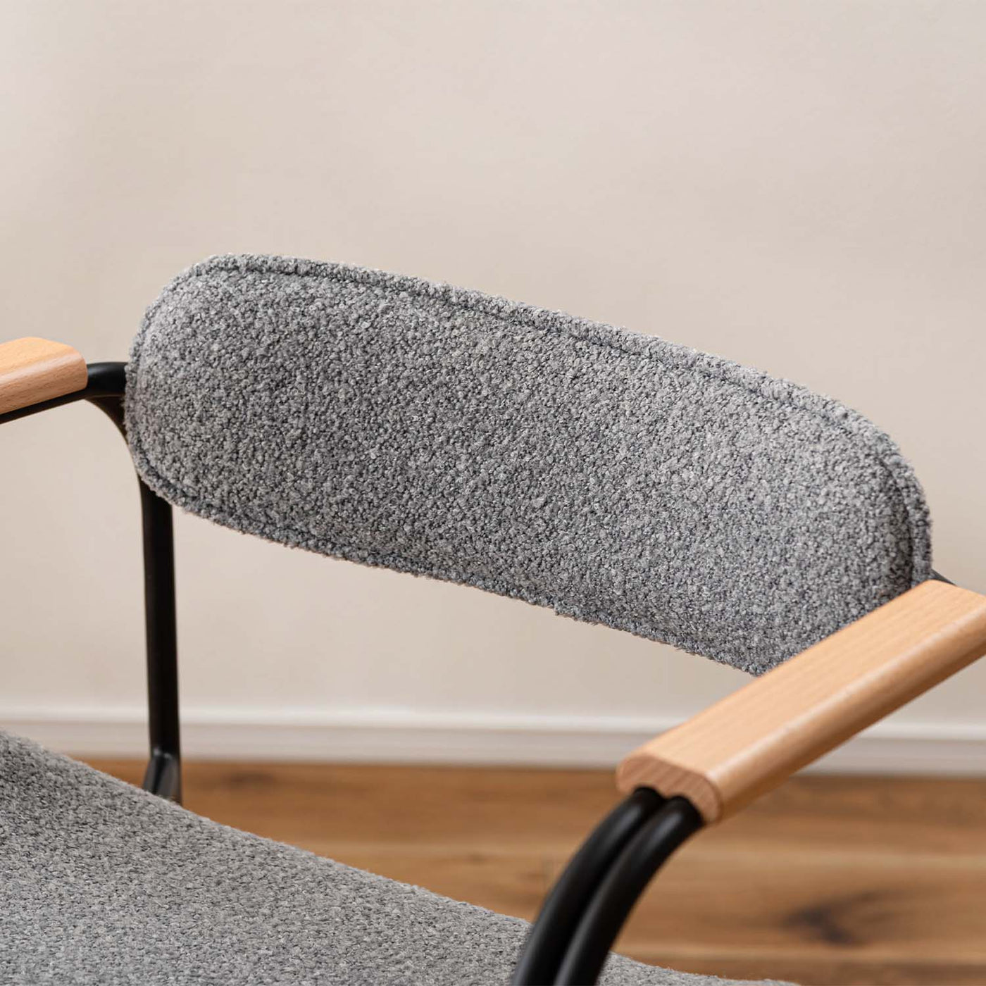 ダイニングチェア スチールチェア アームチェア ファブリック / TEC-86