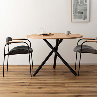 ダイニングチェア スチールチェア アームチェア ファブリック / TEC-86