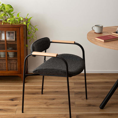 ダイニングチェア スチールチェア アームチェア ファブリック / TEC-86